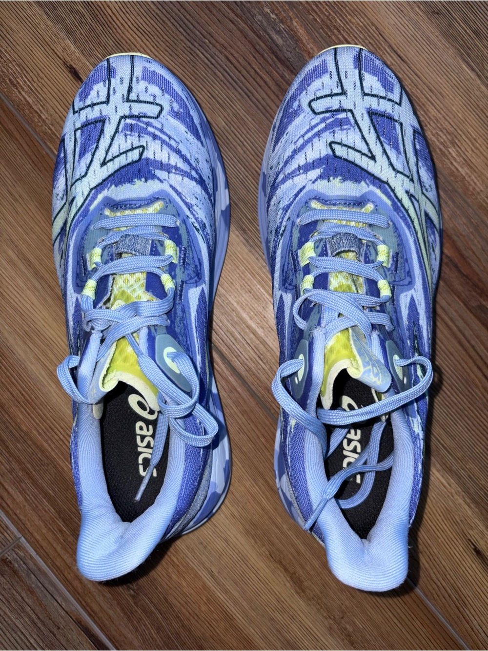 Asics Noosa Tri 15 Running Shoes Blue and Yellow Womens - Picture 3 of 7